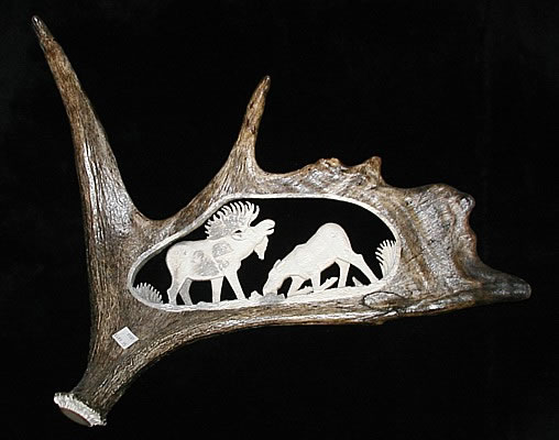 Alaska antler store art