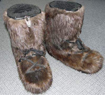 beaver skin boots