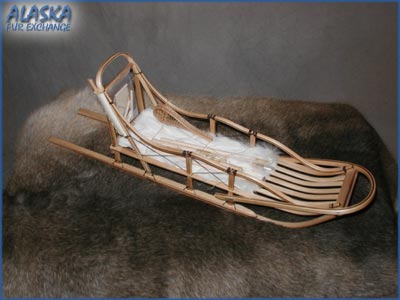 Alaska Gifts - Alaskan dogsled brass, Ivory and walnut